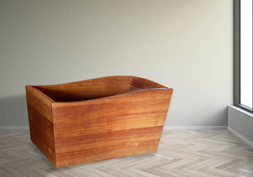 tub made with African teak